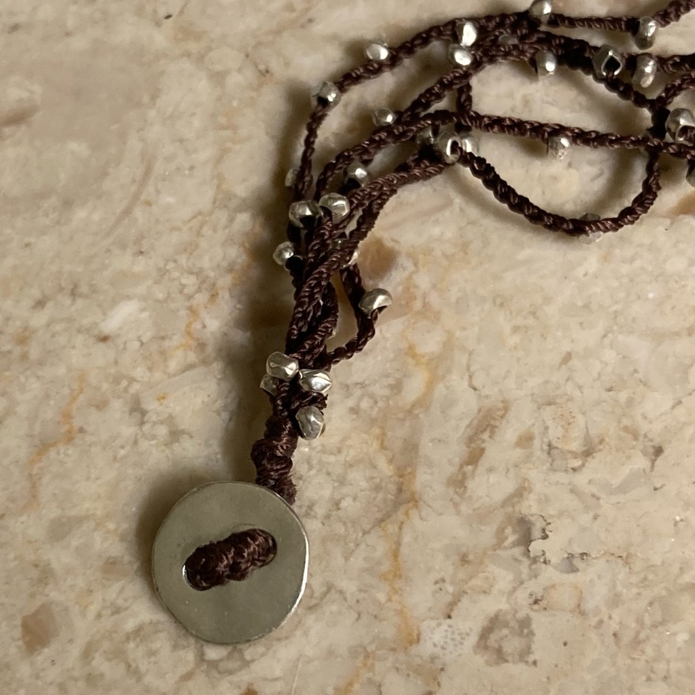 SILPADA Brown 5 Strand Silk Cord Bracelet - Picture 5 of 5